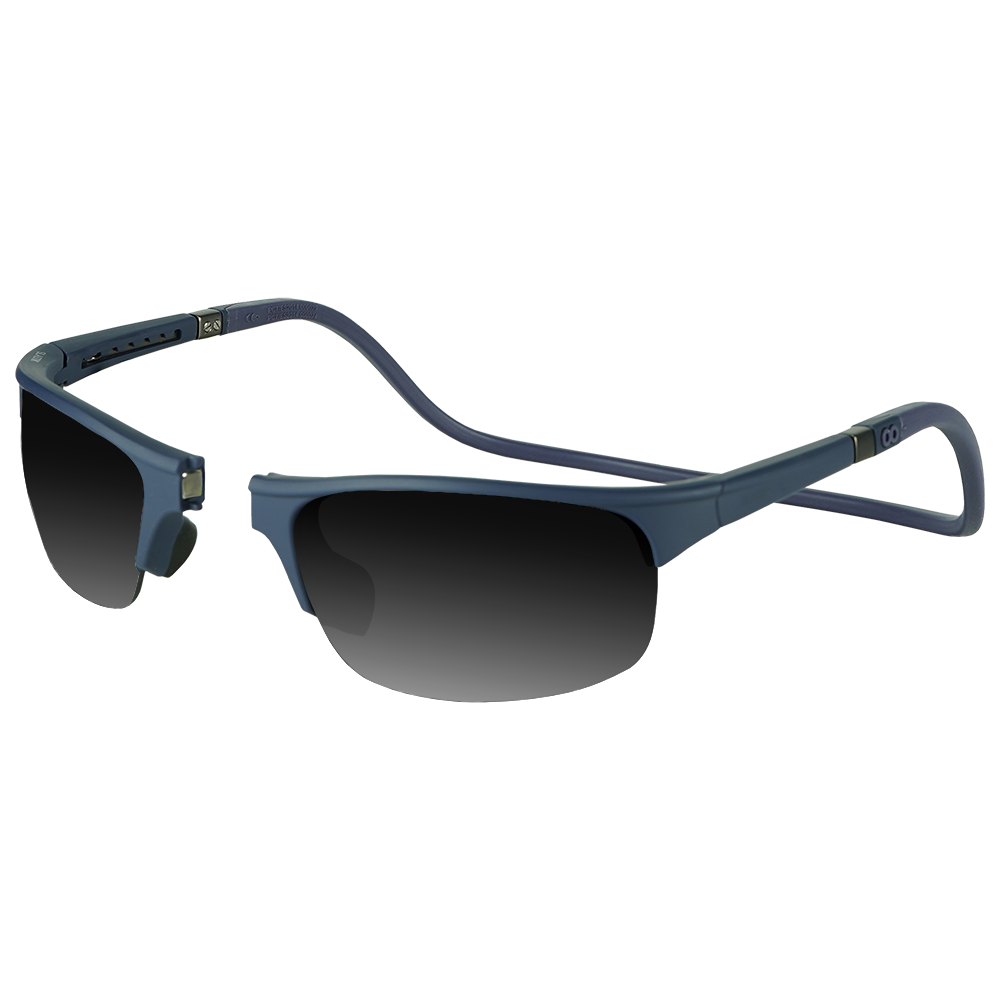 Hawk HD Polarized Sport Sunglasses, Black Frame / Blue VLT18%+Bonus Clear Lens
